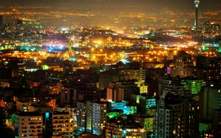 Картинка ночь, night, Iran, Иран, Tehran, Тегеран