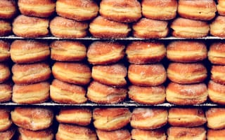 Картинка Germany, food, pattern, tasty, sugar, pastry, Deutschland, donut
