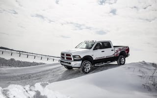 Обои зима, Dodge, 2014, Ram 2500, снег, Crew Cab, додж, пикап, Power Wagon