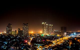 Картинка ночь, Вьетнам, night, Хошимин, Сайгон, Ho Chi Minh City, Vietnam, Saigon