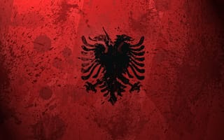 Обои Албания, Albania, краски, флаг