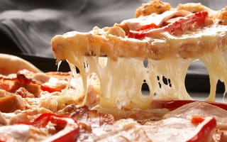 Картинка пицца, паприка, помидоры, ветчина, сыр