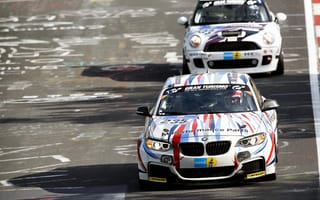 Картинка BMW, Тень, Фары, Race, 24H Nurburgring, MINI