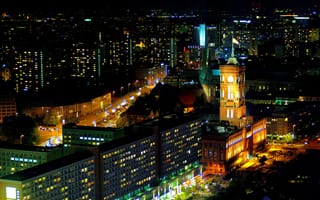 Картинка ночь, Германия, Берлин, Germany, Berlin, night