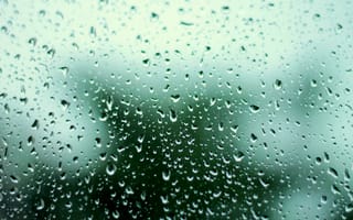 Картинка Дождь, гроза, капли, вода, размытый, весна, грусть, стекло