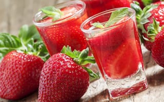 Обои strawberry, fresh, red, sweet, ягоды, красная, клубника, berries, спелая, сок