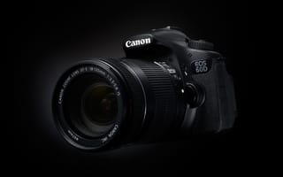 Обои Canon, 60D, фотоаппарат, черный