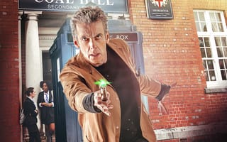 Картинка взгляд, актер, пальто, Доктор Кто, ученицы, школа, мужчина, Doctor Who