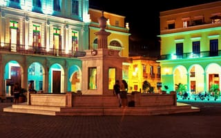 Картинка ночь, night, Havana, la Habana, Куба, Гавана, noche, Cuba