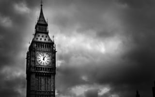 Картинка город, Часы, биг бен, united kindom, стрелки, лондон, башня, london, англия, england, часовая башня