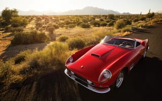 Картинка калифорния, fari coperti, феррари, 250 GT, Spyder, Ferrari, Passo Lungo, California, 1958