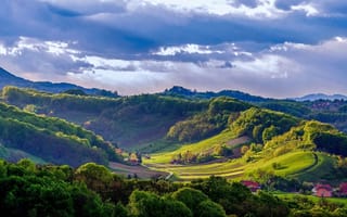 Картинка пейзаж, природа, Branka Mašić, ландшафт, Словения, Zagorje
