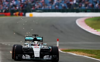Картинка Искры, Mercedes, Lewis Hamilton, W06, Передок, Formula 1