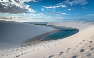 Картинка Maranhão, вода, Brasil, небо, песок