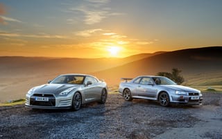 Обои 45th Anniversary, 2015, Nissan, R35, GT-R, UK-spec, ниссан