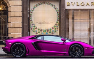 Картинка Lamborghini, спорткар, авентадор, Luxury, purple, Ламборджини, суперкар, London, LP760-4, Aventador