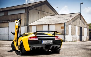 Картинка Lamborghini Murcielago, машина, Prestige Imports Miami, Golden Child, тачка, Ламборджини