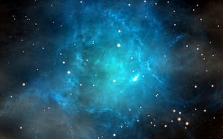 Картинка Bull Nebula, бескрайность, созвездие Тельца, космос, туманность, вечность