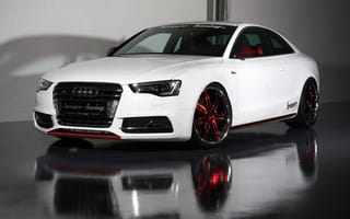Картинка Audi, отражение, сеннер тюнинг, s5, белый, senner tuning, пол, с5, coupe, white, ауди