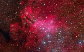 Картинка IC 4628, Скорпион, эмиссионная туманность, созвездие