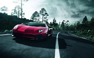 Картинка Aventador, LP-750, SuperVeloce, Lamborghini, Red