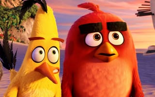 Картинка cinema, red, beach, sea, yellow, black, eyes, game