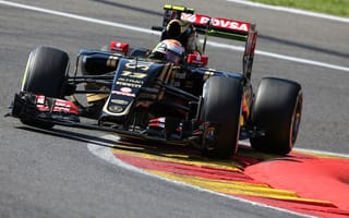 Картинка Поворот, Lotus, Pastor Maldonado, Formula 1, E23