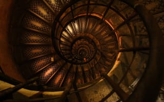 Картинка Paris, France, inside, stairs, Europe, Arc de Triomphe, monument, spiral