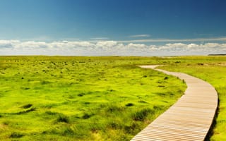 Картинка USA, grass, clouds, route, sky, Massachusetts, America, United States