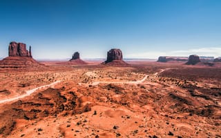 Картинка Долина монументов, desert, Valley, Sand, монумент, Arizona, небо, Юта, Rock, долина, песок, Monument Valley, США, USA, Sky, Аризона, Monument, горы, Utah, пустыня
