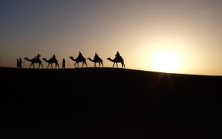 Картинка sky, sun, shade, Merzouga, Morocco, sand, shadow, Africa