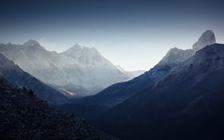 Картинка Nuptse, Lhotse, горы, Гималаи, Peak 38, Ama Dablam