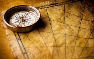 Картинка карта, морской стиль, компас, рабочий стол