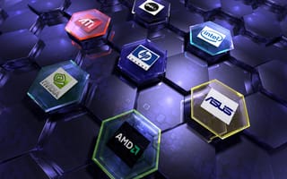 Картинка Hi-Tech, internet, art, hp, nvidia, логотипы, AMD, intel, Asus, ATI, марки