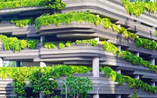 Картинка design, nature, construction, green house, architecture, leaves