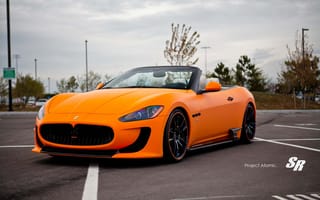 Картинка SR Auto Group, Maserati, мазерати, кабриолет, orange, Atomic, V-8, Convertible, Gran Turismo