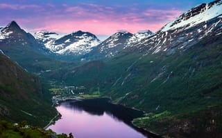 Обои Norway, фьорд, горы, Норвегия
