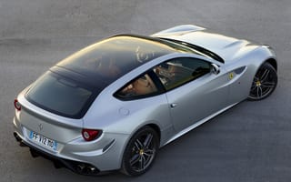 Картинка GT, Ferrari, 4х4, FF, суперкар, серебристая, Panoramic