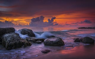 Картинка море, Thailand, берег, Khao Lak Beach, Impressions