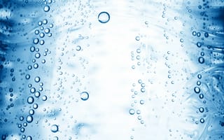 Обои пузырьки, вода, синева