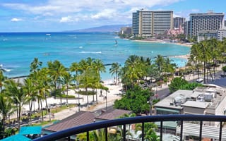 Картинка море, beach, Honolulu, hawaii, гаваи, пляж