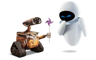 Картинка валли, робот, мультфильм, фантастика, ева, WALL-E, любовь