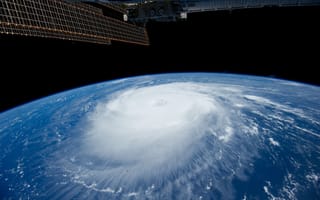 Картинка ураган, МКС, Katia, облака, стихия, Земля