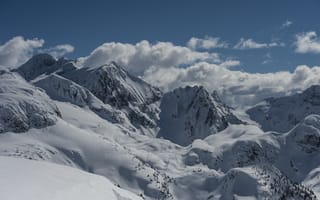 Картинка Canada, British Columbia, snow, B.C, Rocky Mountains, winter, mountains, Glacier