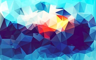 Картинка белый, линии, угол, угли, желтый, синий, красный, голубой