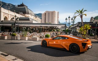 Картинка оранжевый, гиперкар, ST1, orange, Zenvo, Monte Carlo, Monaco, hypercar