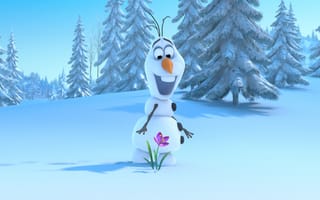 Картинка Frozen, Мультфильм, Холодное сердце, Снеговик