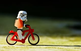 Картинка Lego, Star Wars, Клон, Звёздные войны, Велосипед