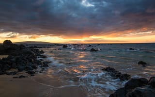 Картинка природа, Hawaii, nature, sunset, Гавайи, sky, небо, закат