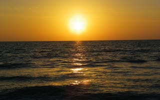 Картинка море, закат, sunset, sea, природа, Nature
